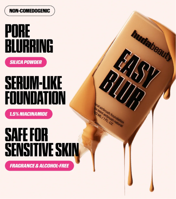 Huda Beauty EASY BLUR NATURAL AIRBRUSH FOUNDATION #260W Cream Puff